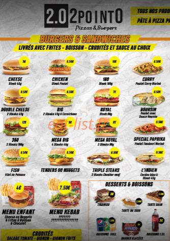 Restaurant 2.0 — carte page 2