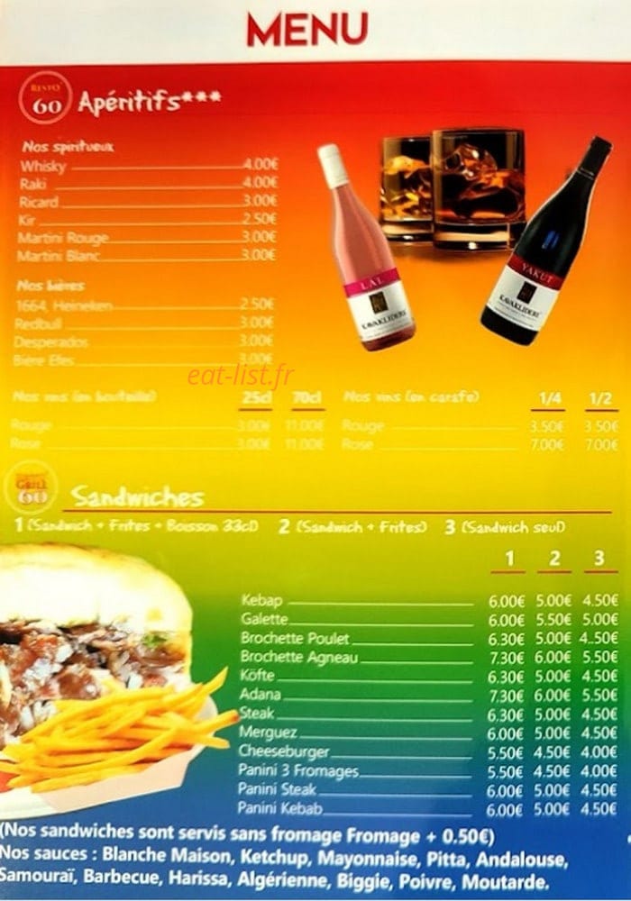 Resto Grill 60 — carte page 4