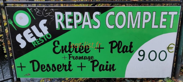 Self Resto — carte page 1