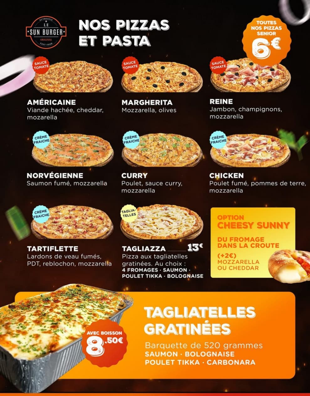 Sun Burger — carte page 6