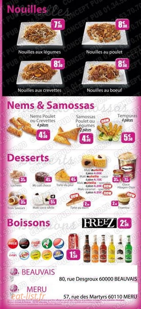 Sushi Tori — carte page 6
