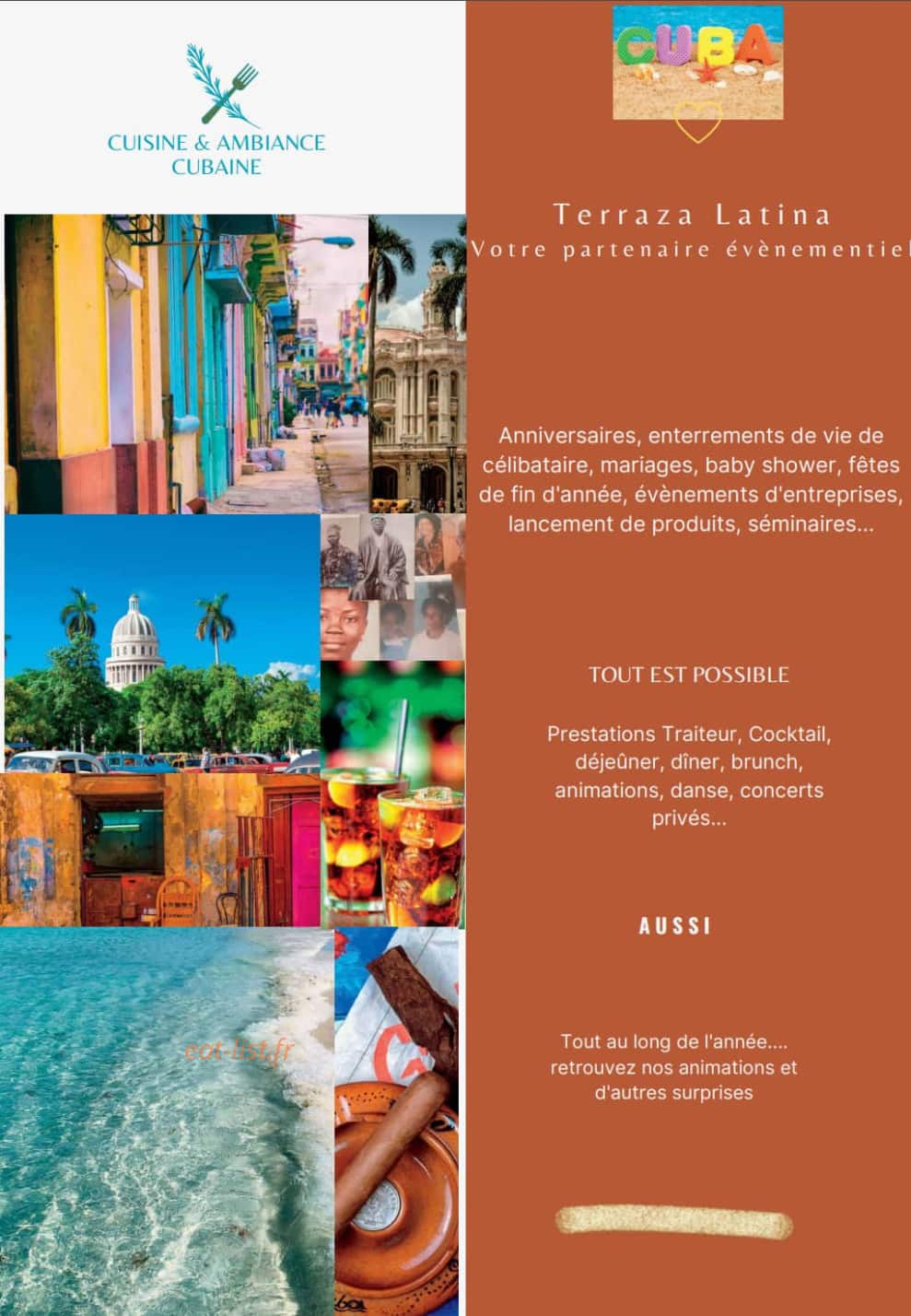 Terraza Latina — carte page 11