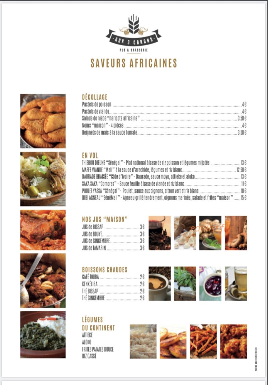 Aux 3 canons — carte page 3
