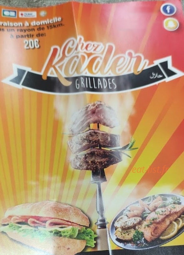 Chez Kader — carte page 1