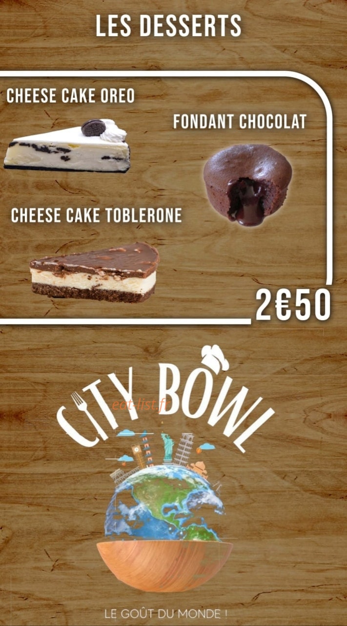 City Bowl — carte page 4