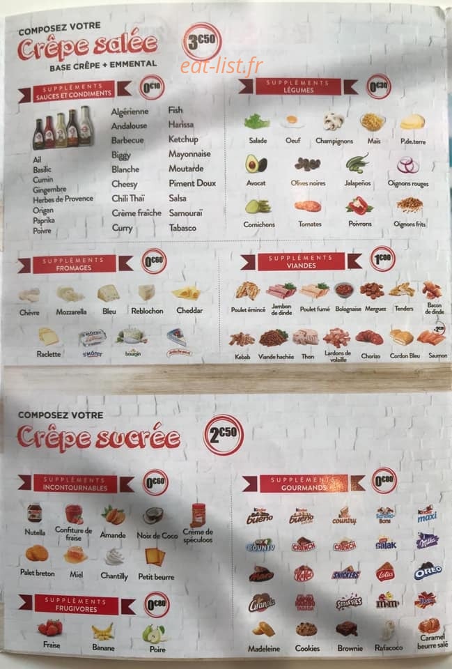 Fête À Crêpe — carte page 2