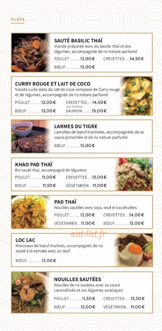 L’Asiane — carte page 3
