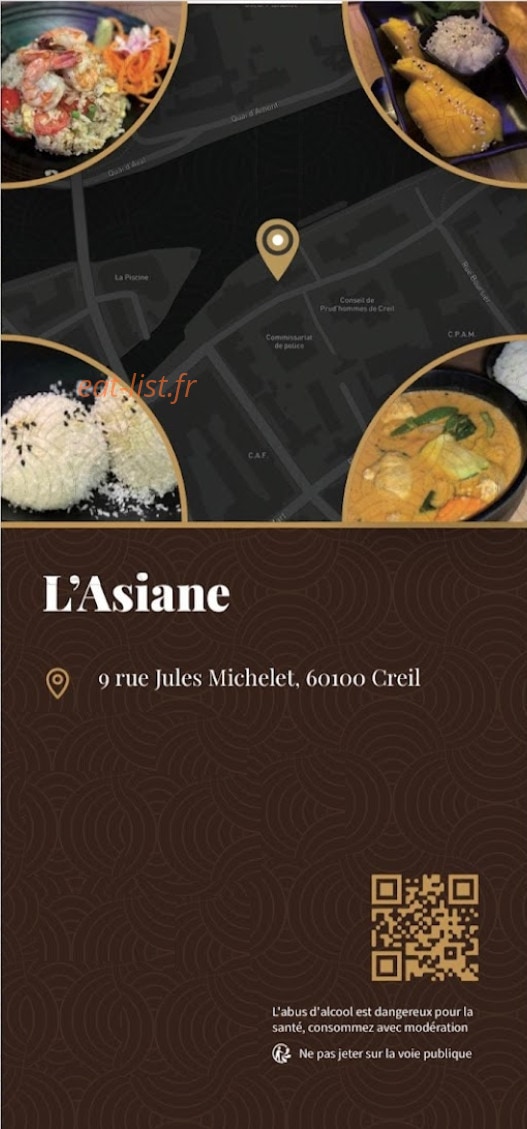 L’Asiane — carte page 6