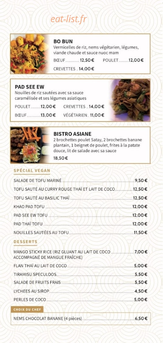 L’Asiane — carte page 4