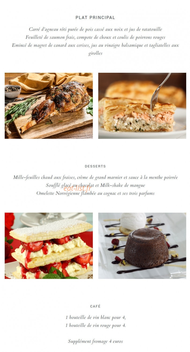 L'Hostellerie de la rivière — carte page 8