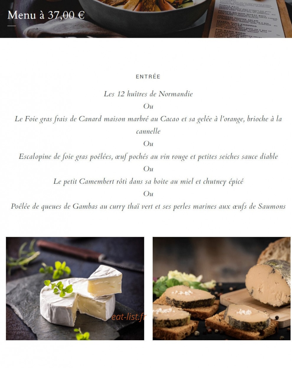 L'Hostellerie de la rivière — carte page 3