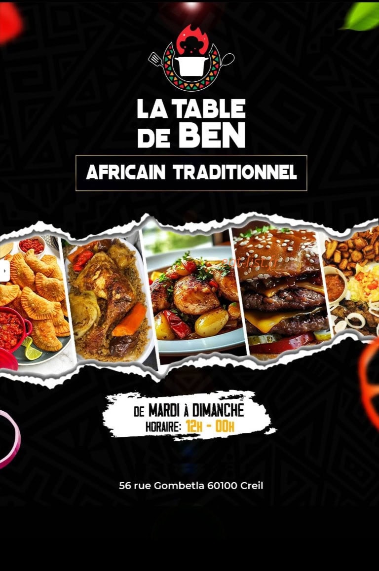 La Table de Ben — carte page 1
