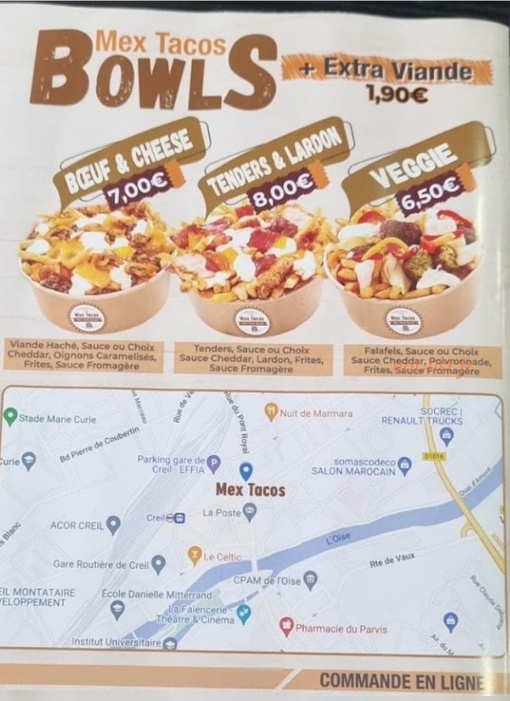 Mex tacos — carte page 4