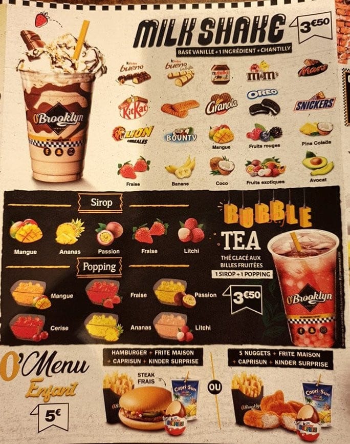 Obrooklyn Gourmet — carte page 3