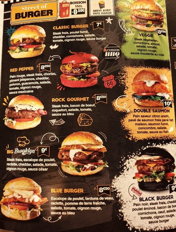 Obrooklyn Gourmet — carte page 1