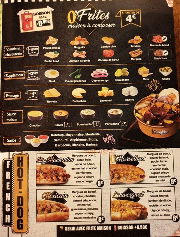 Obrooklyn Gourmet — carte page 5