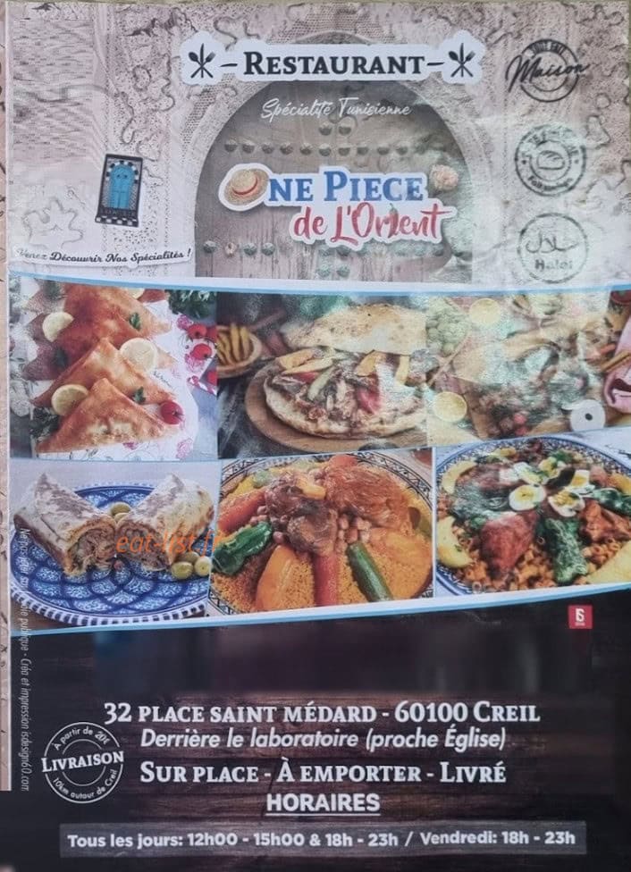 One piece de l'Orient — carte page 1