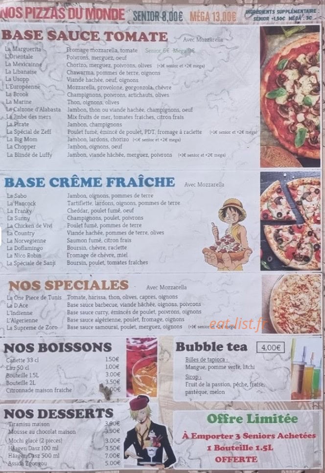 One piece de l'Orient — carte page 4