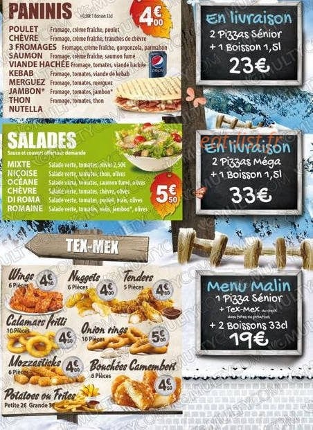 Pizza Crousty — carte page 2