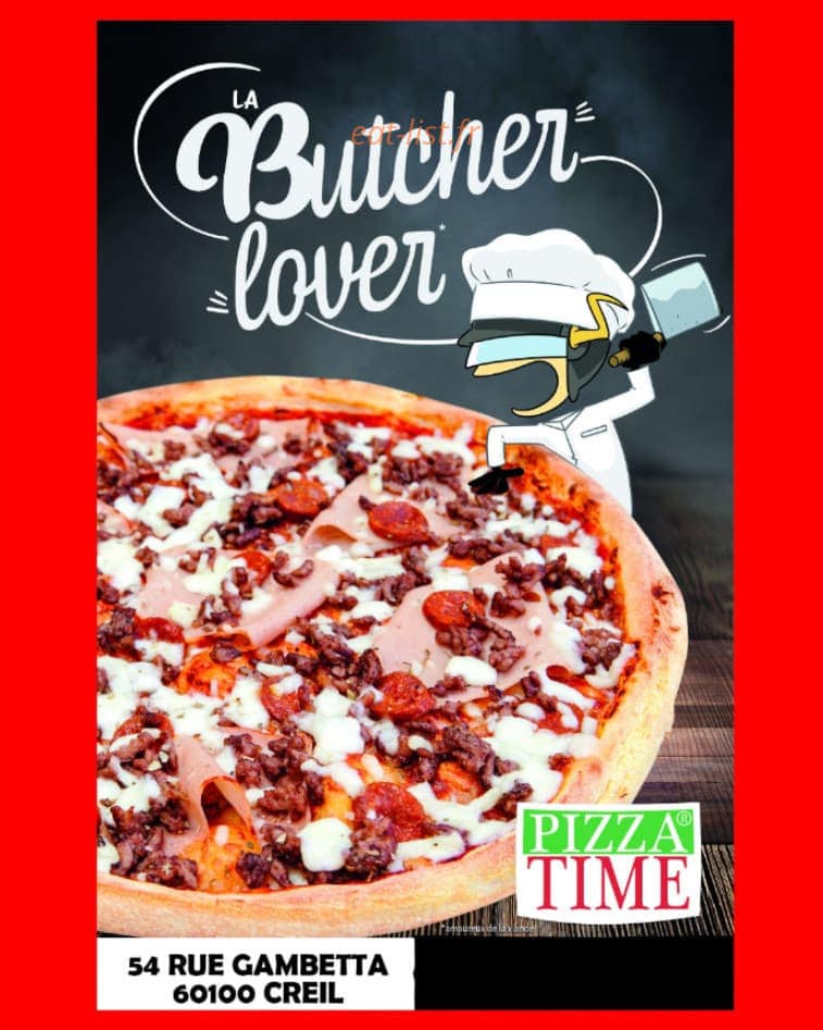 Pizza time — carte page 1