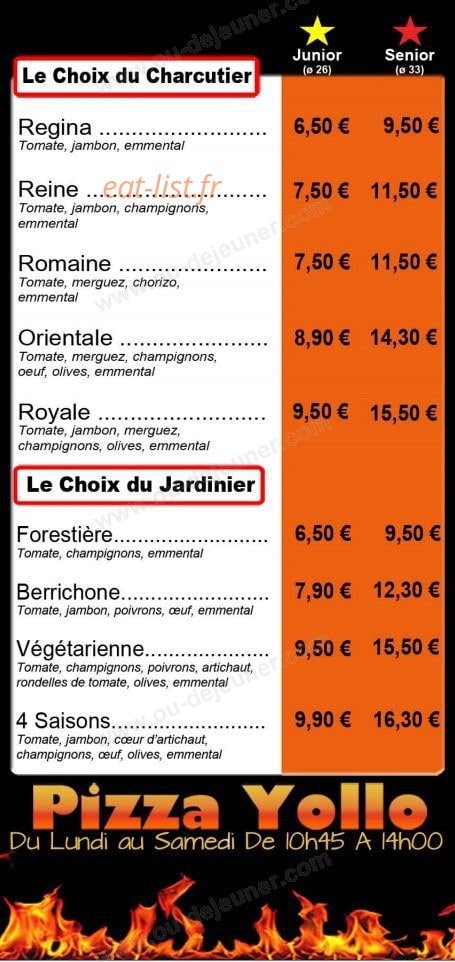 Pizza yollo — carte page 3