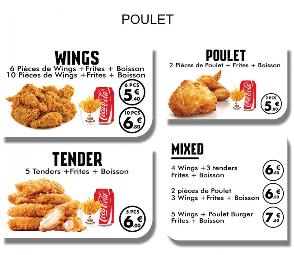 Poulet Station — carte page 8