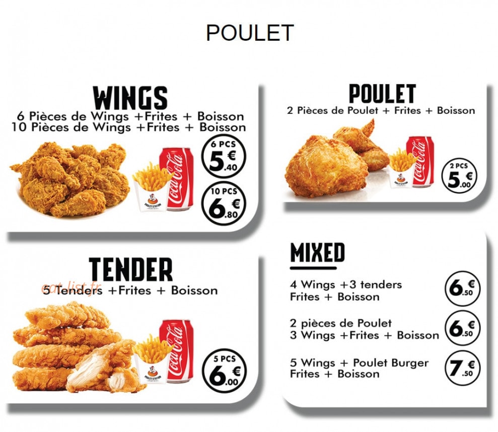 Poulet Station — carte page 7
