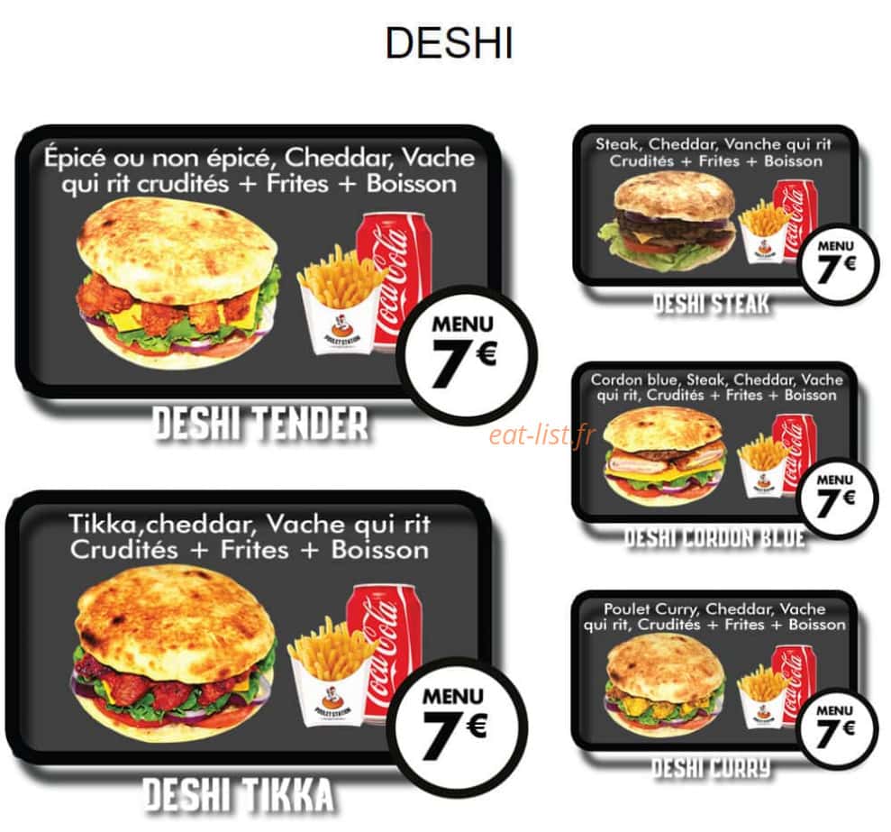 Poulet Station — carte page 1
