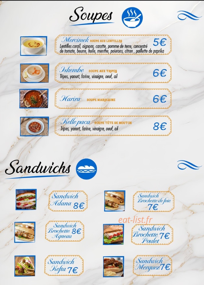 Saphir Bleu — carte page 5