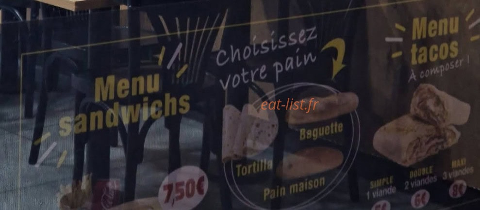 Street food — carte page 1