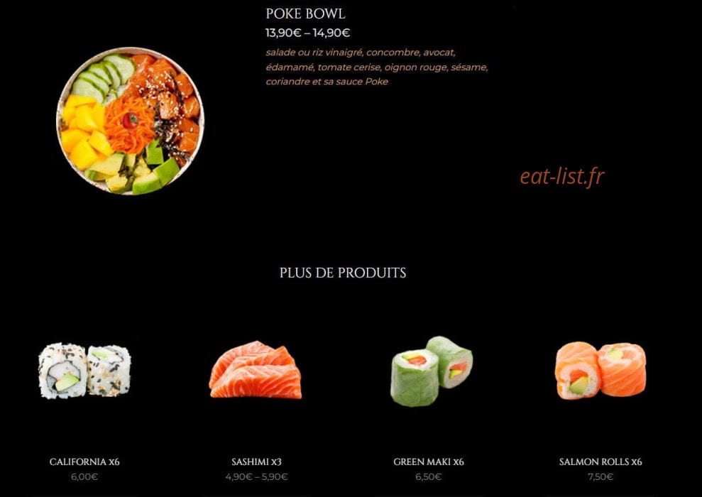 Sushitwins — carte page 5
