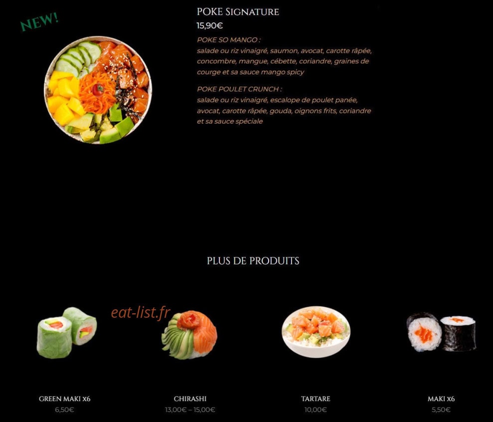 Sushitwins — carte page 6