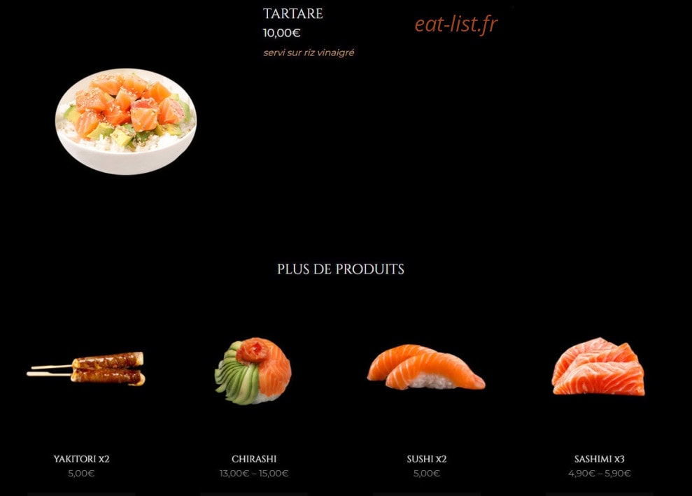 Sushitwins — carte page 4