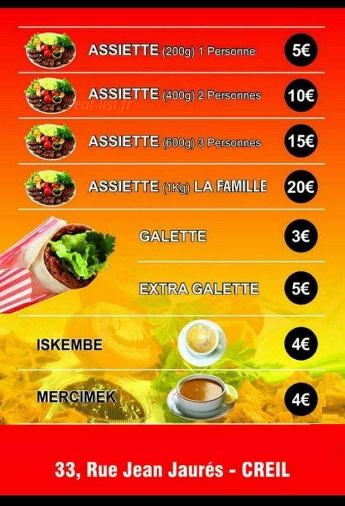 Yaren Etsiz Cigkofte — carte page 2