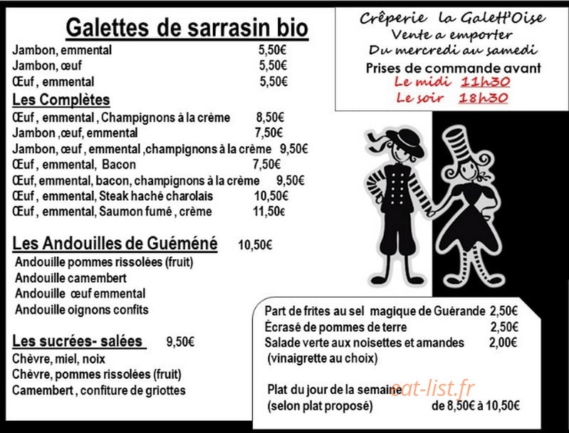 La Galett'oise — carte page 1