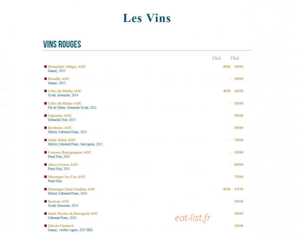 la Tabletterie — carte page 5