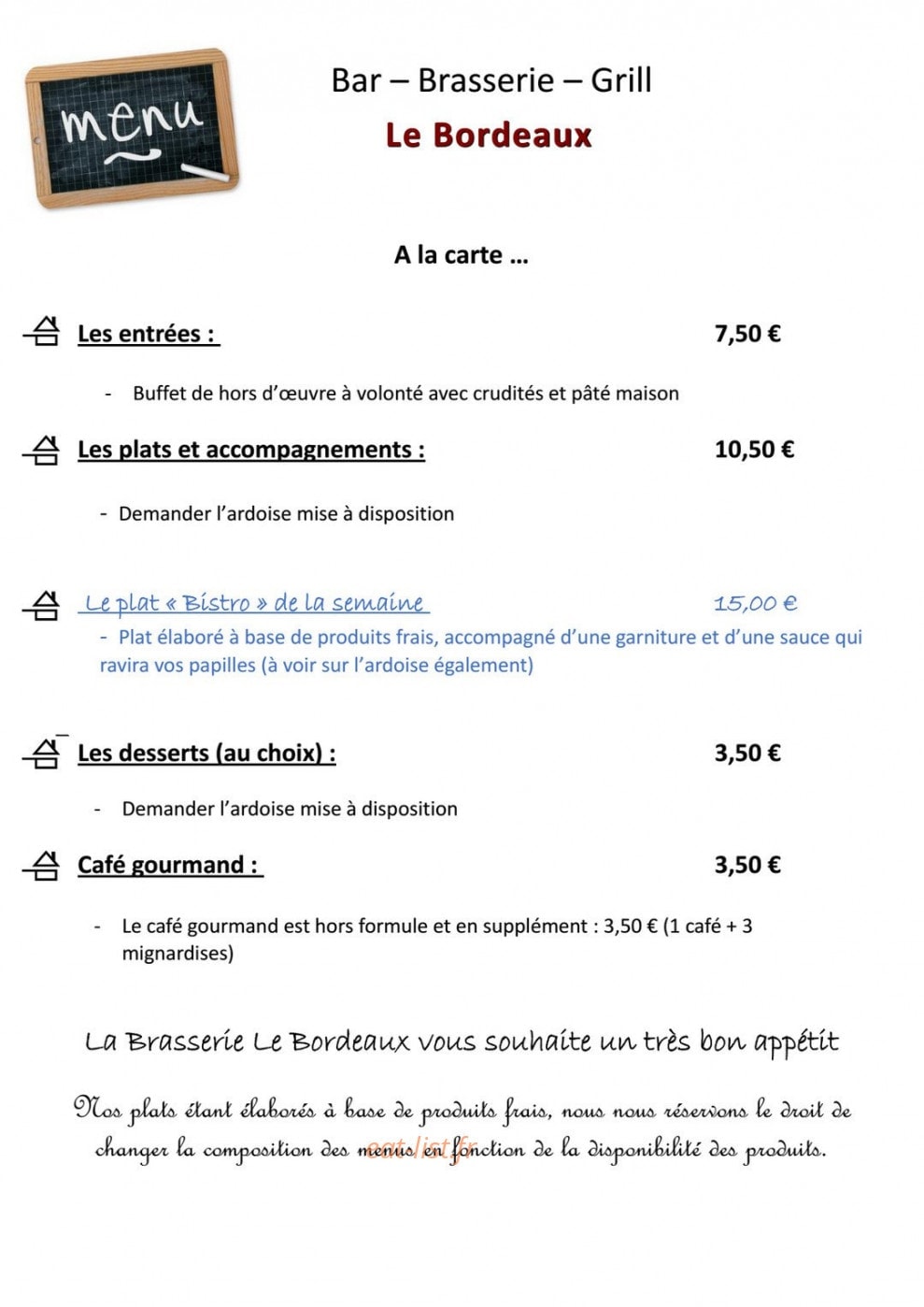 Le bordeaux — carte page 4