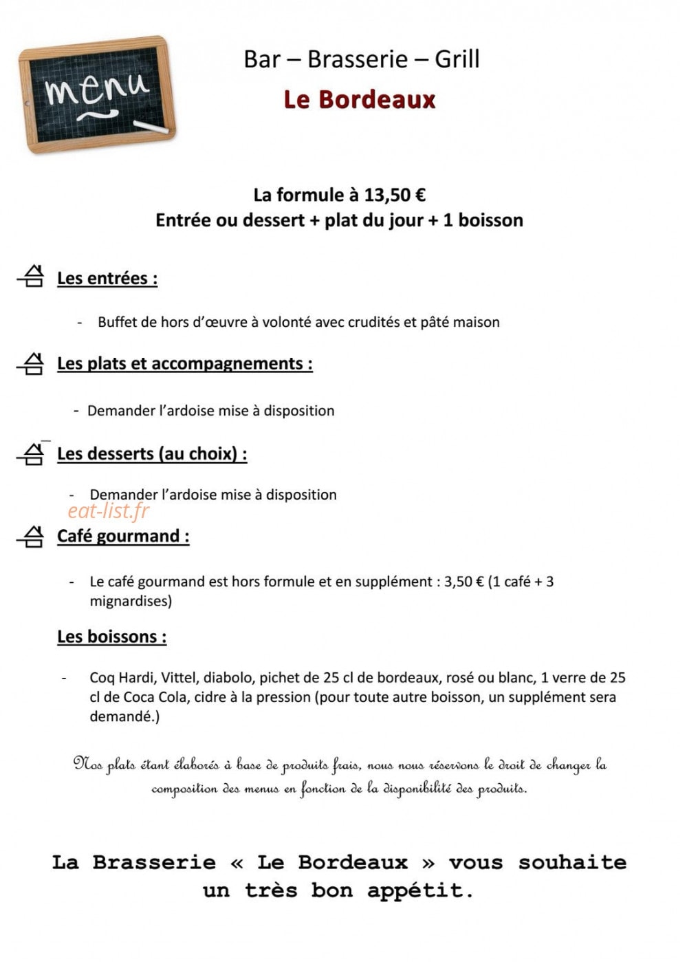 Le bordeaux — carte page 2