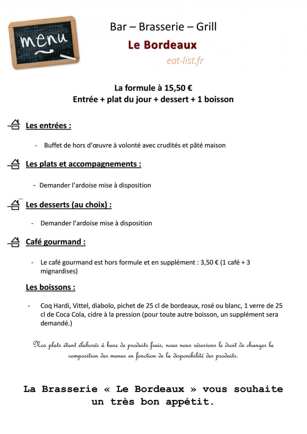 Le bordeaux — carte page 3
