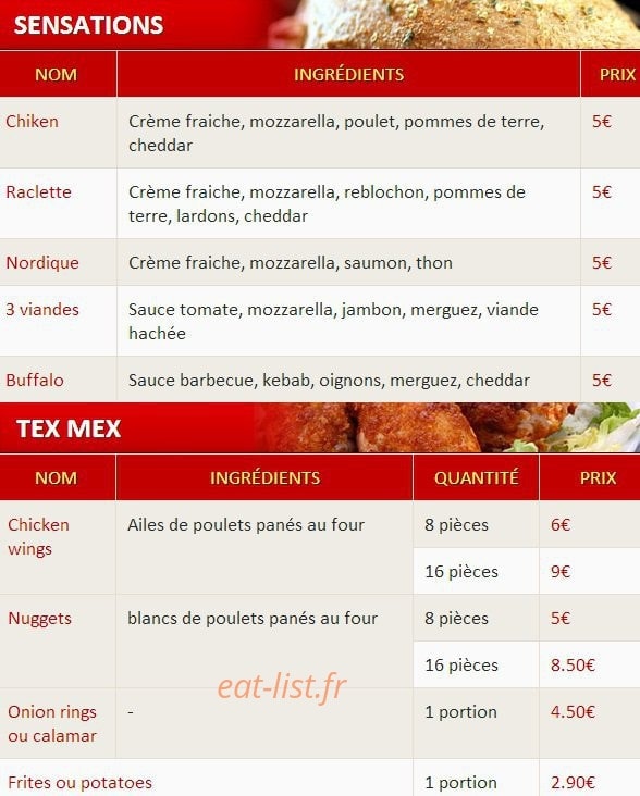 Pizza First — carte page 9