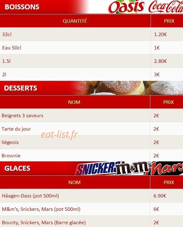 Pizza First — carte page 10