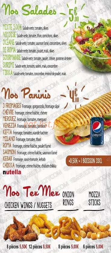 Pizza Roma — carte page 3