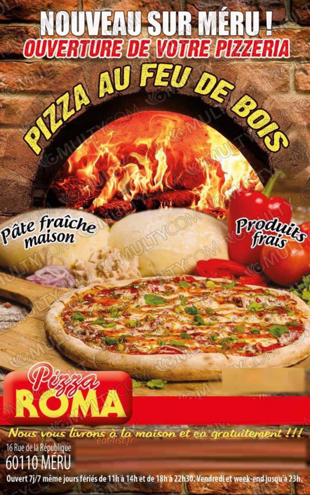 Pizza Roma — carte page 1