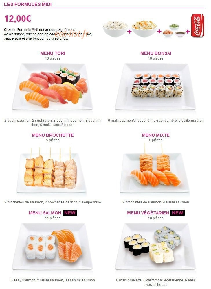 Sushi Tori — carte page 4