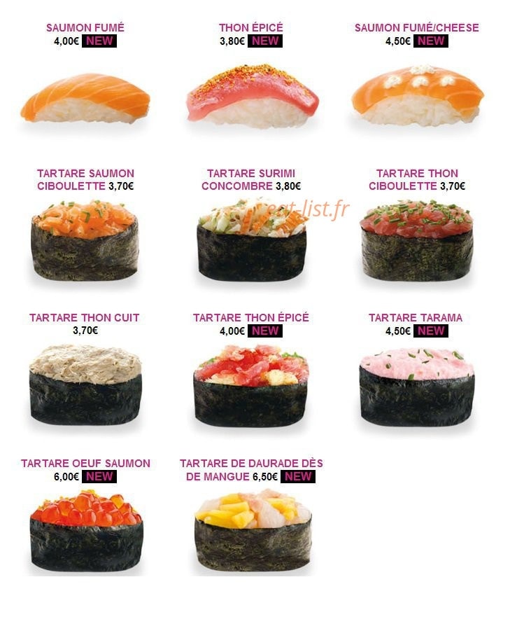 Sushi Tori — carte page 10