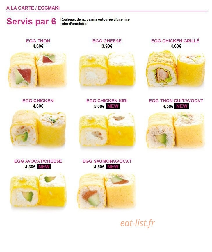 Sushi Tori — carte page 8