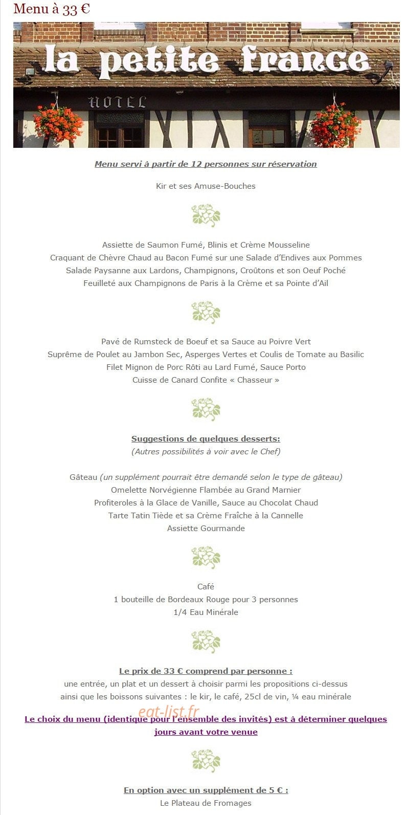 La Petite France — carte page 7