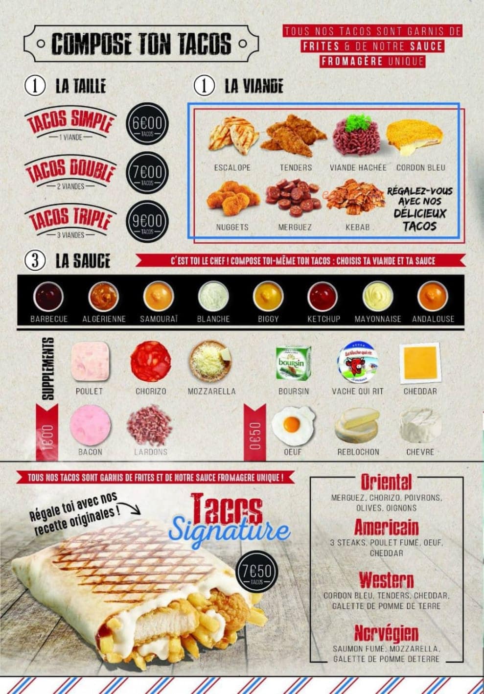 Burger Pizz — carte page 2