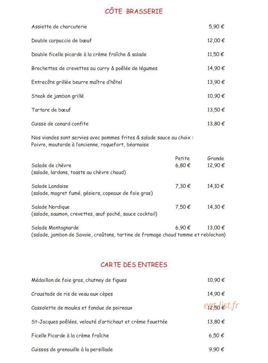 Cuisine Concep't — carte page 2
