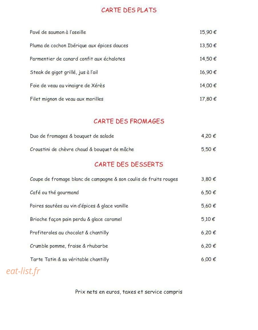 Cuisine Concep't — carte page 3
